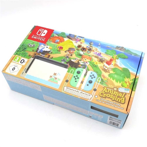 Nintendo Switch - Animal Crossing New Horizons Edition - Complete In Box - Console - SNR XKJ10047258326 (A Grade) (Used)